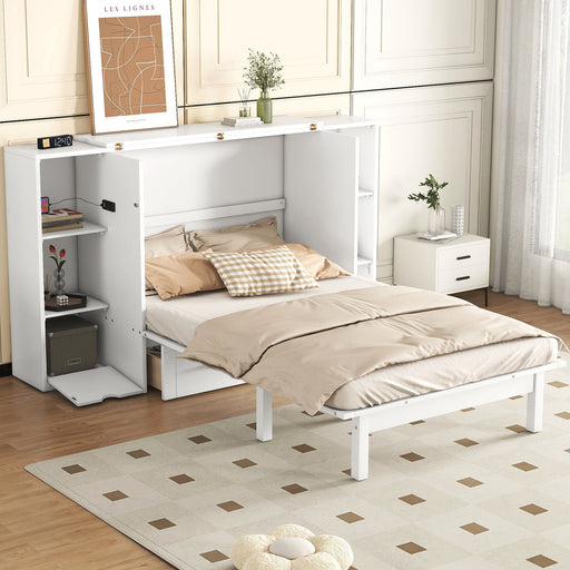 Murphy Bed With Shelves, Drawers And USB Ports DreamHaus