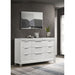 9 Drawer Dresser Cabinet With Picture Framed Fronts - White Furniture Max