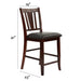 7 Piece Counter Height Dining Set With Butterfly Leaf Table And Chairs - Brown / Espresso Home Essentials