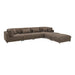 Upholstered Modular Sectional & Custom Configuration And Toss Pillows Home Essentials