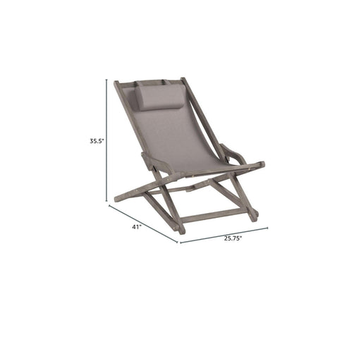 Arcadia - Outdoor Sling Chair With Pillow Noble House