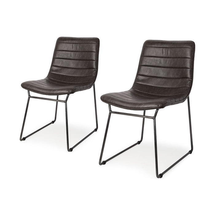 Upholstered Side Chairs (Set of 2) - Black