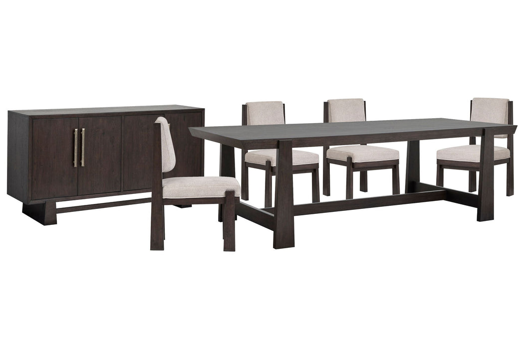 Tauren - Trestle Dining Table Set Magnussen Furniture