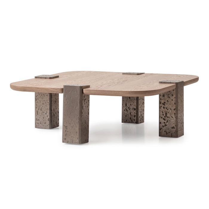 Bristol Point - Tall Cocktail Table - Saddle Brown Michael Amini