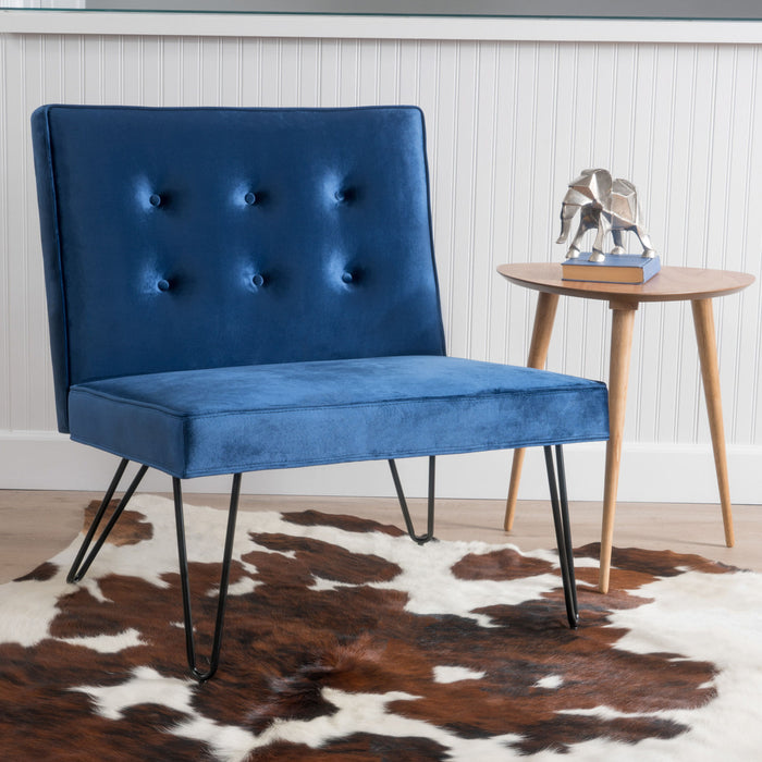 Chair - Armless - Modern - Navy Blue