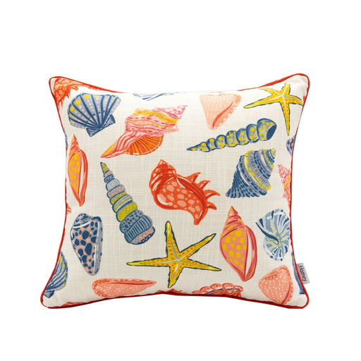 Square Coral Outdoor Pillows (Set of 2) - Multi Daily Nest
