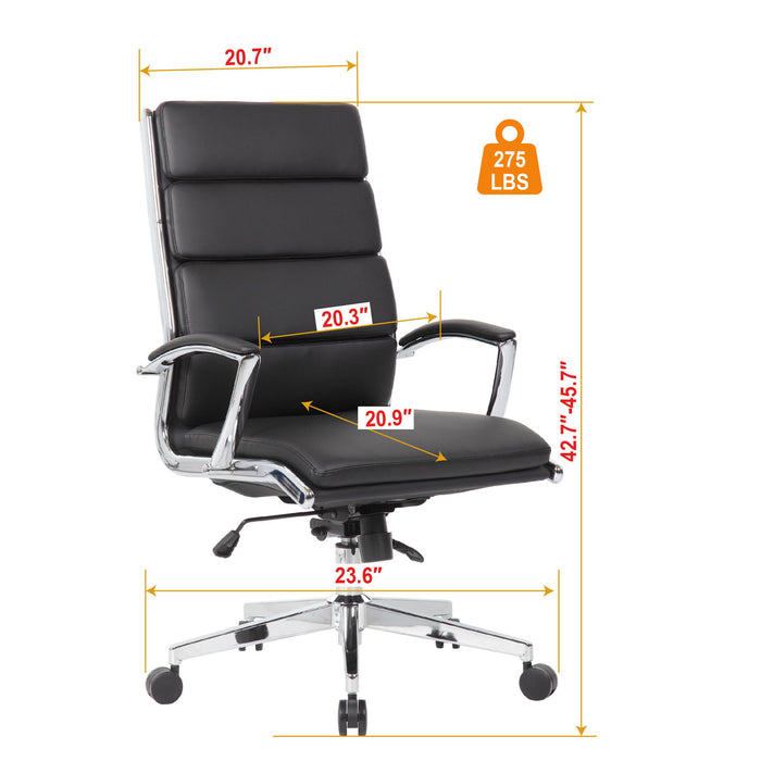 Breathable Mid Back Swivel Computer Chair With Foldable Armrest - Black Home Essentials