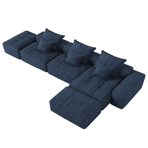 Modern Oversized Diy Combination Modular Sectional Sofa & Pillows Home Essentials