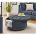 Tufted Storage Ottoman With Upholstery Home Essentials