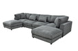 Upholstered Modular Sectional & Custom Configuration And Toss Pillows Home Essentials