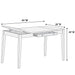 Counter Height Dining Table With Lift Top Storage And Front Drawer - Walnut Home Essentials