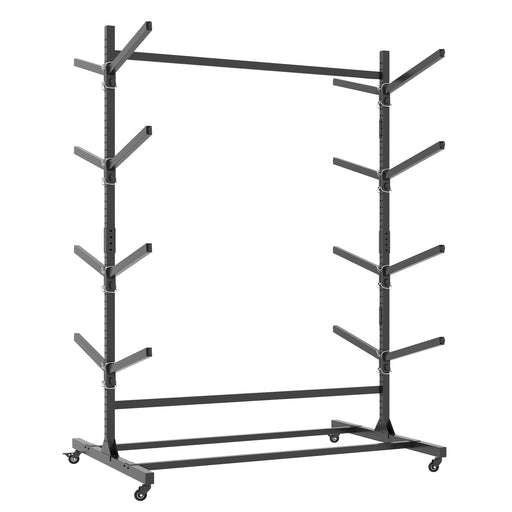 Freestanding Kayak Storage Rack With Lockable Wheels For Kayak, Canoe, Sup & Surfboard Daily Nest