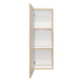 Medicine Single Door Cabinet, Three Shelves - Light Oak / White Home Essentials