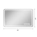 LED Bathroom Mirror Vanity Mirrors With Front Lights Wall Mounted Anti-Fog Frameless Make Up Mirror With Light Copper Free Silver Mirror Horizontal Or Vertical - Silver Daily Nest