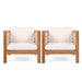 Outdoor Club Chair & Rope Arm And Cushions Noble House