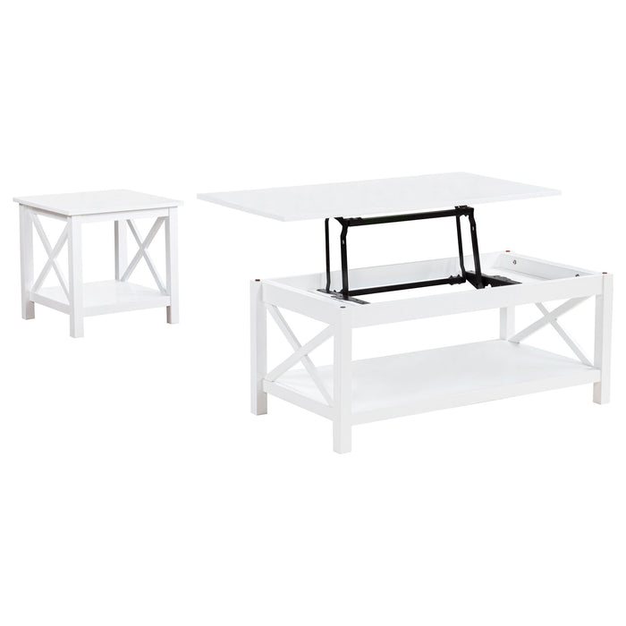 Slater - Table Set With X-Frame Design Furniture Max