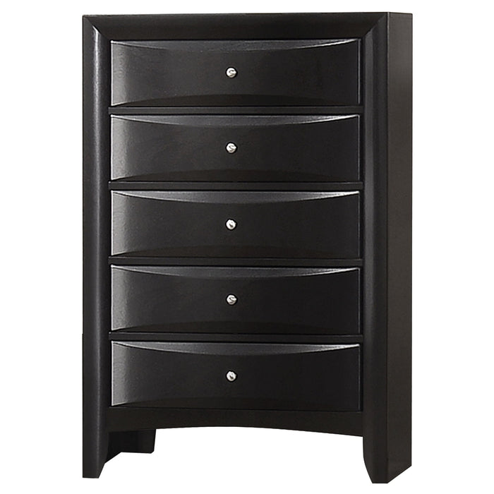 Palamino - 5 Drawer Bedroom Chest - Black Furniture Max