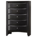 Palamino - 5 Drawer Bedroom Chest - Black Furniture Max