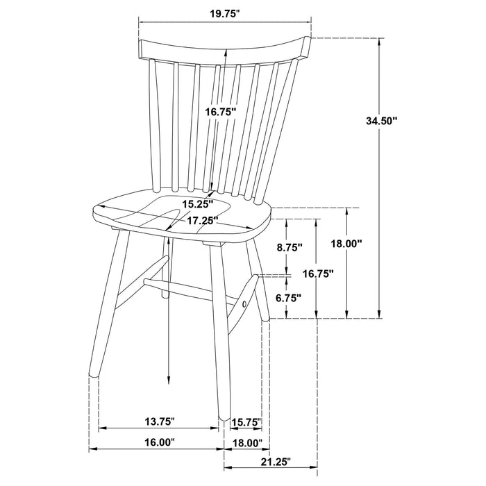 Hayward - Dining Side (Set of 2) - Black Furniture Max