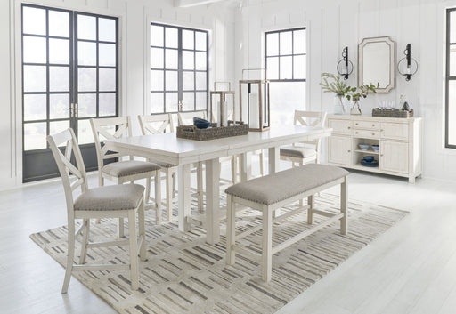 Robbinsdale - Rectangular Counter Height Dining Extension Table Set Signature Design by Ashley®
