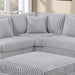 Corner Wedge Chair With Pillow, Living Room Furniture, Soft Upholstered Modular Seating - Gray / Mink Home Essentials