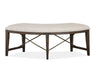 Westley Falls - Curved Bench With Upholstered Seat - Graphite Magnussen Furniture