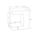 Contemporary Square Accent Table Indoor / Outdoor 8th Street
