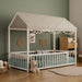 Montessori Floor Bed Frame With House Shape Hearth and Haven