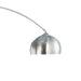 Krester - Dome Shade Arc Floor Lamp - Chrome Furniture Max