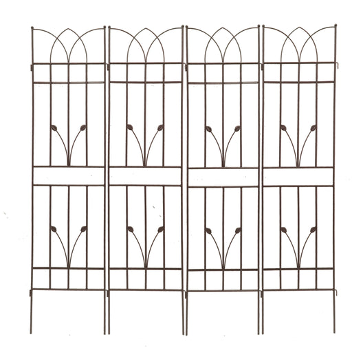 Metal Garden Trellis Rustproof For Climbing Plants Outdoor Flower Support Daily Nest