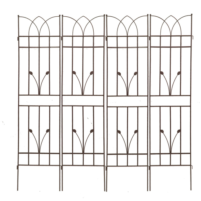 Metal Garden Trellis Rustproof For Climbing Plants Outdoor Flower Support Daily Nest