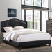 Full Size Bed With Unique Headboard - Black Home Essentials