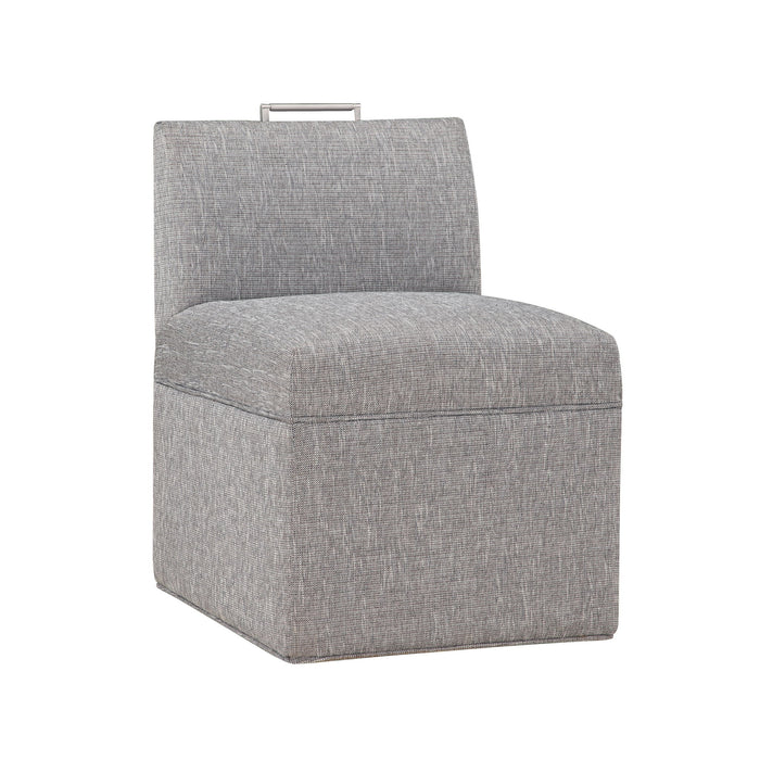 Della - Upholstered Castered Chair - Gray