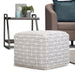 Noreen - Upholstered Square Pouf Simpli-Home