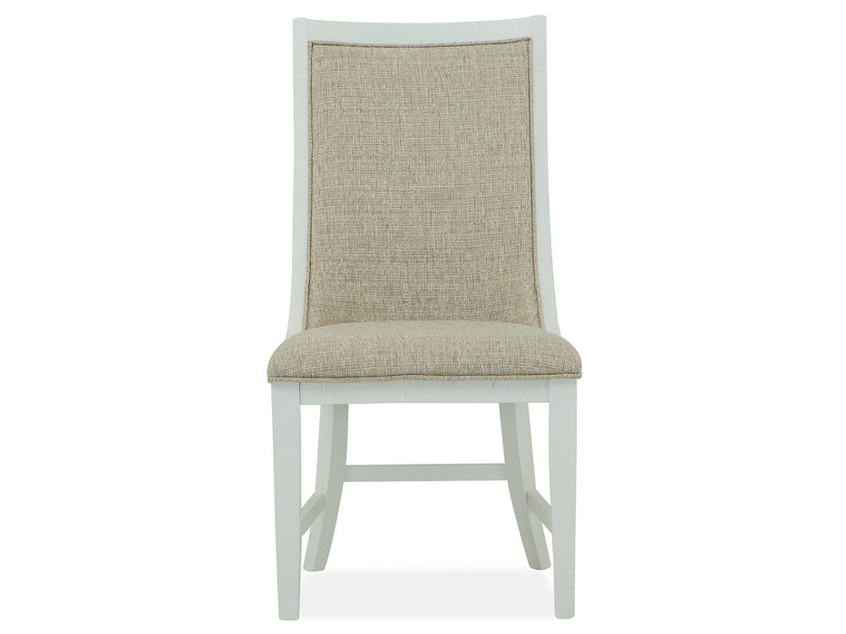 Heron Cove - Upholstered Host Side Chair (Set of 2) - Chalk White Magnussen Furniture