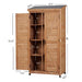 Outdoor Storage Shed With Vertical Tool Cabinet For Backyard Home Essentials