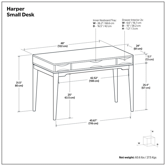 Harper - Handcrafted Desk Simpli-Home