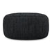 Fredrik - Round Pouf - Black Simpli-Home