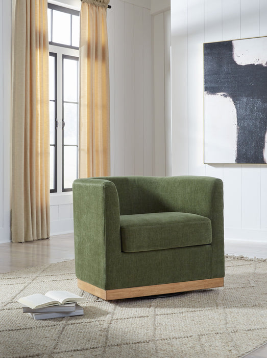 Jersonlow - Swivel Chair - Forest Green Signature Design by Ashley®