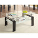 Moriah - 1 Shelf Rectangular Coffee Table - Black Furniture Max
