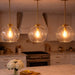 Gleam - Single Light Pendant Lamp With Clear Globe Satin - Antique Brass / Clear / Gold Ashcroft Furniture