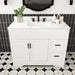 Bathroom Vanity Set, Fluted Cabinet With Soft Close Doors & Drawers, 3 Faucet Holes, Sink Included - White Home Essentials