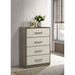 Edmondson - 4 Drawer Chest - Natural / Gray Furniture Max