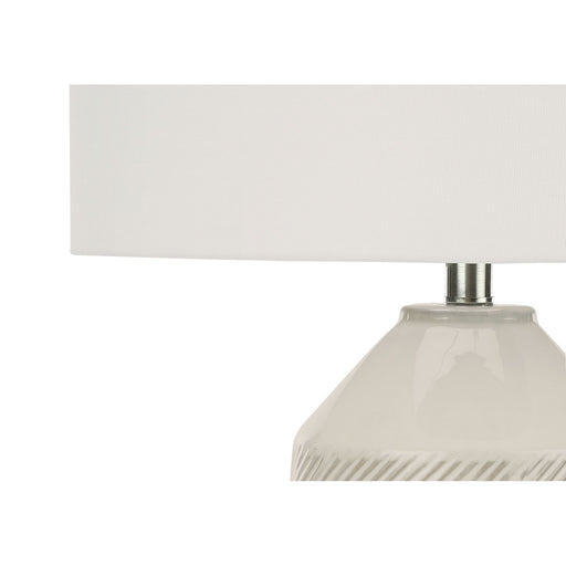 Contemporary Lighting, Table Lamp, Ceramic - Cream 8th Street