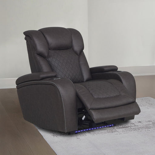 Wendell - Power Motion Recliner With Storage, USB & LED - Dark Gray ACME