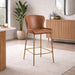 Modern Counter Stool With Upholstered Seat New Ridge Home