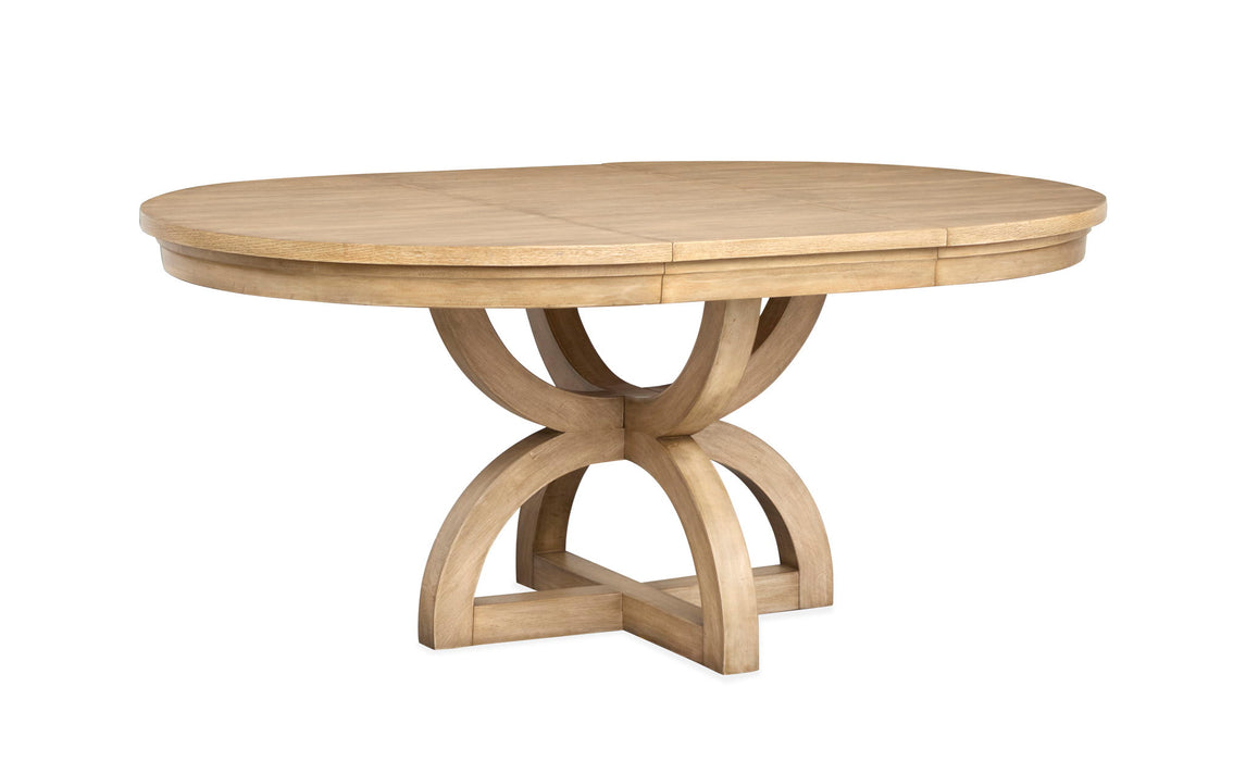 Coventry - Extendable 48" Round Dining Table - Honey Wheat Magnussen Furniture