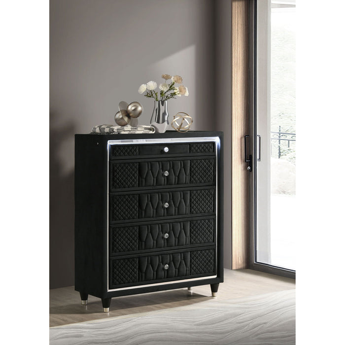 Mika - 5 Drawer LED Chest Furniture Max