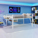 Loft Bed With Built In Desk, LED Light Strip Home Essentials