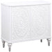 Angus - 2 Door Mandala Accent Cabinet - White Furniture Max